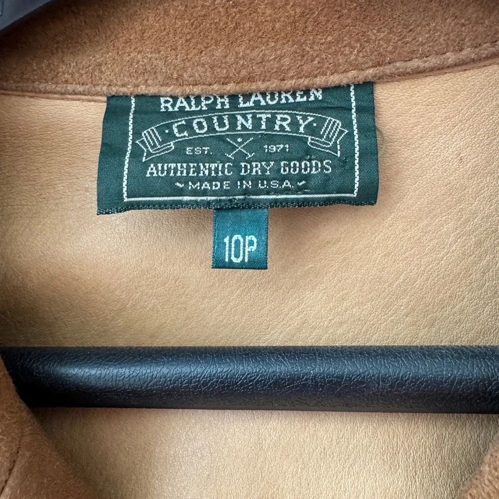 Ralph Lauren Western Brown leather Fringe Jacket. - Picture 6 of 8